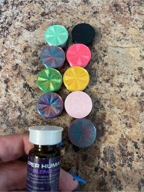 10 pack of 3D printed vial caps fit 5ml/10ml